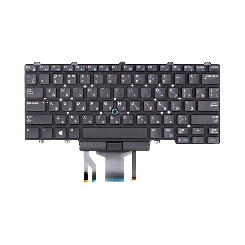 Клавіатура для ноутбука PowerPlant, для Dell Latitude E5450, E5470, без фрейму, чорна (KB314102)