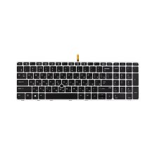 Клавіатура для ноутбука PowerPlant, для HP Zbook 15U G3, сірий фрейм, підсвітка, чорна (KB314973)