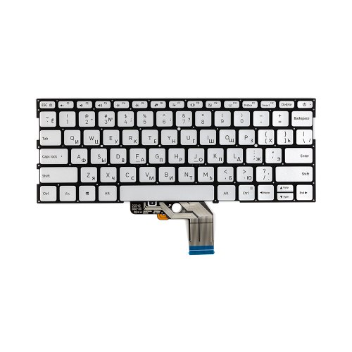 Клавіатура для ноутбука PowerPlant, для Xiaomi Mi Air 13.3, без фрейму, підсвітка, біла (KB315208)