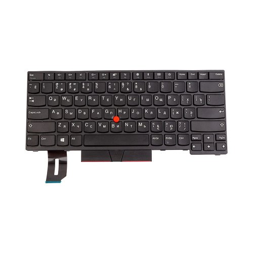 Клавіатура для ноутбука PowerPlant, для Lenovo ThinkPad T14s, без фрейму, чорна (KB314867)