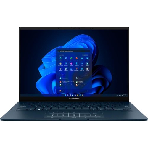 Ноутбук Asus UX3405CA-PP069X 14 OLED/Intel U9-285H/32GB/SSD 1TB/Intel Arc/W11P/Sleeve/RJ45 adapter/Ponder Blue (90NB14W1-M002B0)
