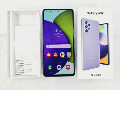 Смартфон Samsung Galaxy A52 (A525F) 256Gb Light Violet (SM-A525FLVISEK) USED **