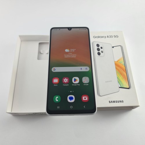 Смартфон Samsung Galaxy A33 5G (A336B) 128Gb White (SM-A336BZWGSEK) USED **