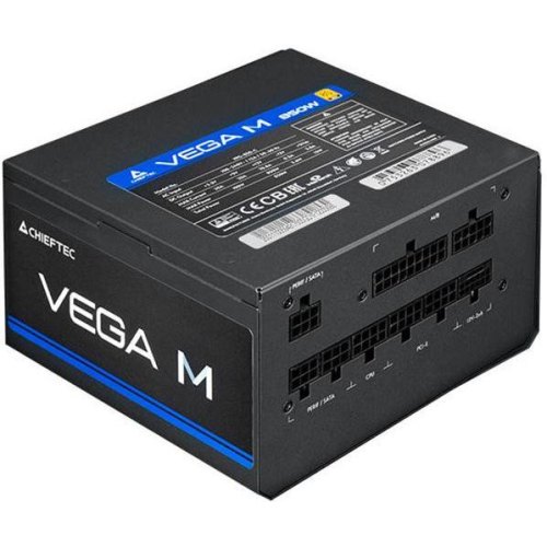 Блок живлення Chieftec VEGA M, 750W, 12VHPW, connector 80+Gold, модульні кабелі (PPG-750-C)