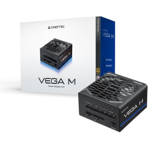 Блок живлення Chieftec VEGA M, 750W, 12VHPW, connector 80+Gold, модульні кабелі (PPG-750-C)