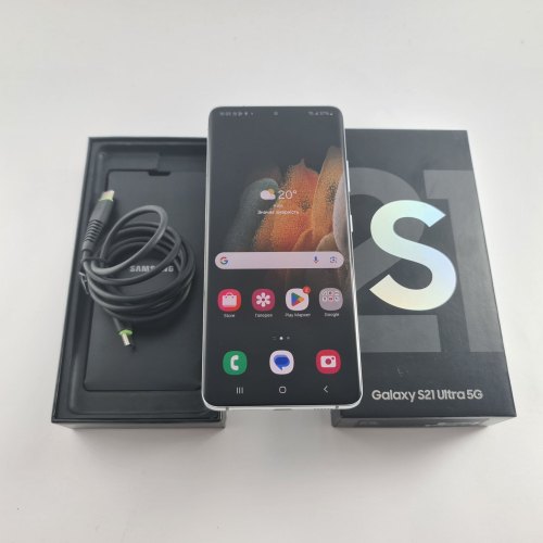 Смартфон Samsung Galaxy S21 Ultra (G998B) 512Gb Phantom Silver (SM-G998BZSHSEK) USED **