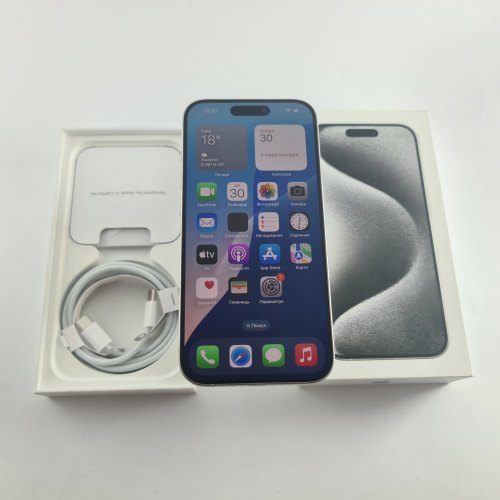 Смартфон Смартфон Apple iPhone 15 Pro 256GB White Titanium, A3102 USED **