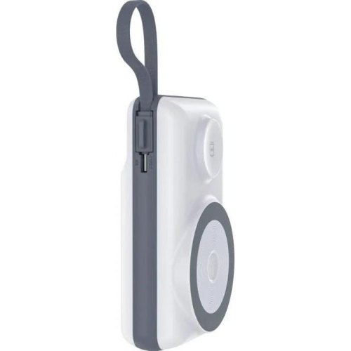 Зовнішній акумулятор Powerbank Choetech Magnetic Wireless, 20000mAh, 22.5W, USB-A, 2xUSB-C PD, QC 3.0, Apple Watch charger, White (B696-GW)