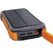 Зовнішній акумулятор Powerbank Choetech Wireless, 20000mAh, 20W PD, QC 3.0, 3xUSB-A, сонячна панель, Qi 5W, Black/Orange (B657-OR)
