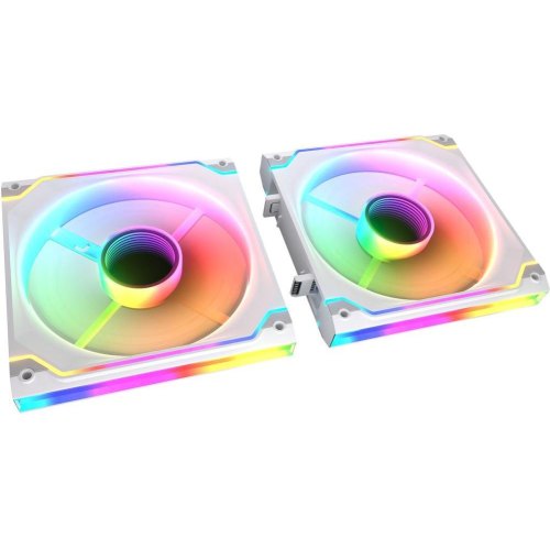 Вентилятор для корпусу Cougar SC140 ARGB, 140мм, Hydro Dynamic Bearing, 4 Pin PWM/3 Pin ARGB, білий