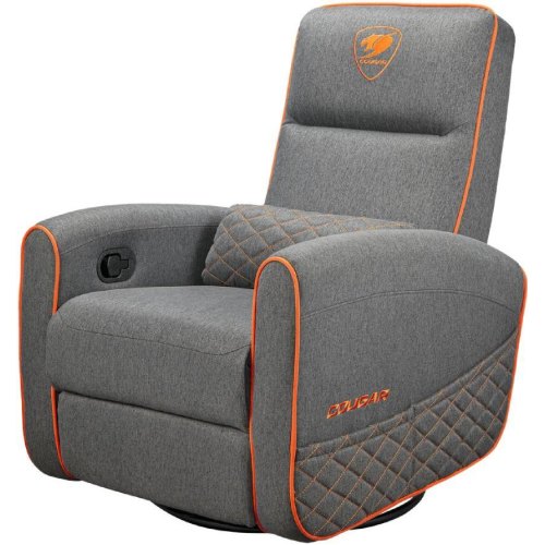 Крісло-реклайнер геймерське Cougar Fidom Gray, дихаюча тканина, сіре