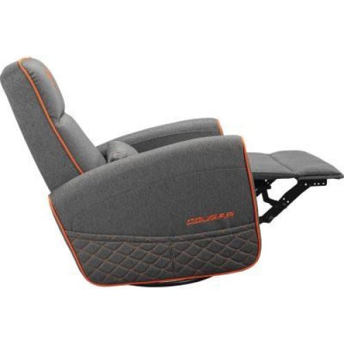 Крісло-реклайнер геймерське Cougar Fidom Gray, дихаюча тканина, сіре