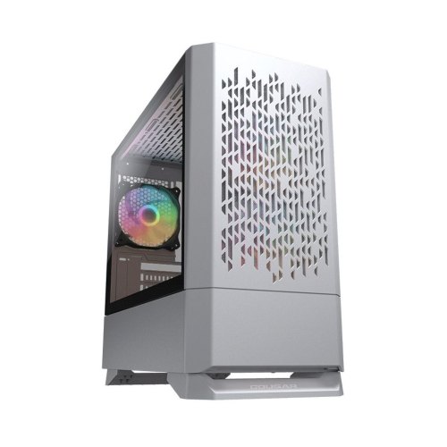 Корпус ігровий Cougar MG140 AIR RGB, mATX/mini-ITX, без блоку живлення, 3x120мм ARGB, скляне вікно, білий
