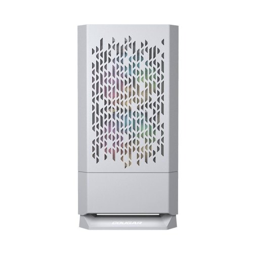 Корпус ігровий Cougar MG140 AIR RGB, mATX/mini-ITX, без блоку живлення, 3x120мм ARGB, скляне вікно, білий