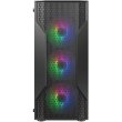 Корпус ігровий Cougar MX110 RGB, mini-ITX/MicroATX/ATX, без блоку живлення, 4x120мм RGB, скляне вікно