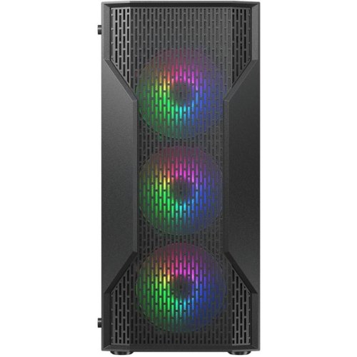 Корпус ігровий Cougar MX110 RGB, mini-ITX/MicroATX/ATX, без блоку живлення, 4x120мм RGB, скляне вікно