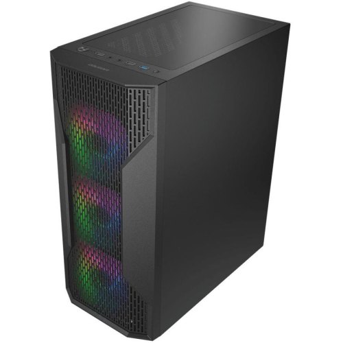 Корпус ігровий Cougar MX110 RGB, mini-ITX/MicroATX/ATX, без блоку живлення, 4x120мм RGB, скляне вікно