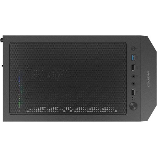 Корпус ігровий Cougar MX110 RGB, mini-ITX/MicroATX/ATX, без блоку живлення, 4x120мм RGB, скляне вікно