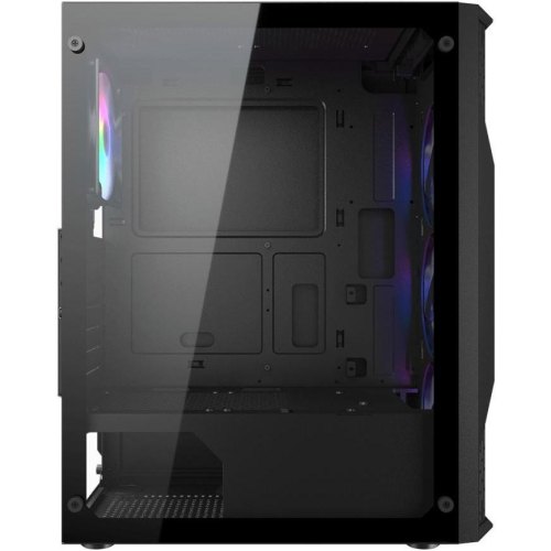 Корпус ігровий Cougar MX110 RGB, mini-ITX/MicroATX/ATX, без блоку живлення, 4x120мм RGB, скляне вікно