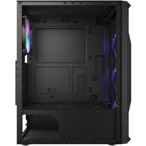 Корпус ігровий Cougar MX110 RGB, mini-ITX/MicroATX/ATX, без блоку живлення, 4x120мм RGB, скляне вікно