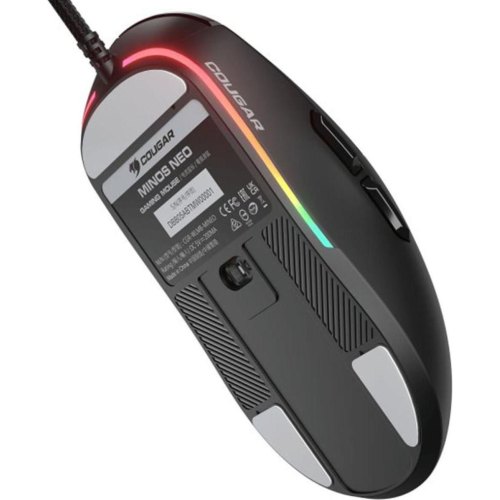 Миша дротова, ігрова Cougar Minos Neo, 6200 dpi, 220 IPS, сенсор PixArt 3327, чорна