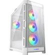 Корпус ігровий Cougar Duoface PRO RGB, ATX/mATX/mini-ITX, без блоку живлення, 3x120мм ARGB, 1x120мм ARGB, скляне вікно, білий