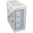 Корпус ігровий Cougar Duoface PRO RGB, ATX/mATX/mini-ITX, без блоку живлення, 3x120мм ARGB, 1x120мм ARGB, скляне вікно, білий