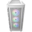 Корпус ігровий Cougar Duoface PRO RGB, ATX/mATX/mini-ITX, без блоку живлення, 3x120мм ARGB, 1x120мм ARGB, скляне вікно, білий