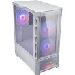 Корпус ігровий Cougar Duoface RGB, ATX/mATX/mini-ITX, без блоку живлення, 2x140мм ARGB, 1x120мм ARGB, скляне вікно, білий