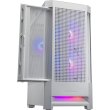 Корпус ігровий Cougar Duoface RGB, ATX/mATX/mini-ITX, без блоку живлення, 2x140мм ARGB, 1x120мм ARGB, скляне вікно, білий