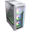Корпус ігровийCougar Archon 2 RGB, ATX/mATX/mini-ITX, без блоку живлення, 3x120мм ARGB, скляне вікно, білий