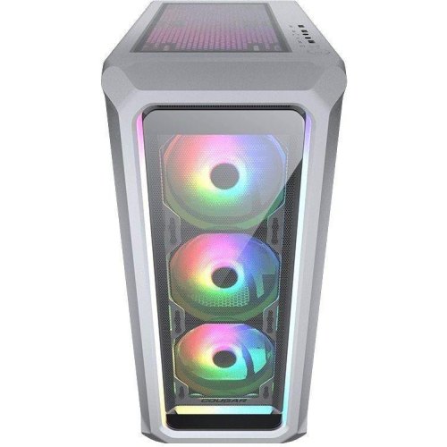 Корпус ігровийCougar Archon 2 RGB, ATX/mATX/mini-ITX, без блоку живлення, 3x120мм ARGB, скляне вікно, білий