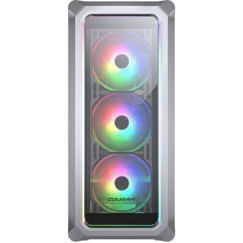 Корпус ігровийCougar Archon 2 RGB, ATX/mATX/mini-ITX, без блоку живлення, 3x120мм ARGB, скляне вікно, білий