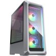Корпус ігровийCougar Archon 2 RGB, ATX/mATX/mini-ITX, без блоку живлення, 3x120мм ARGB, скляне вікно, білий