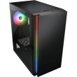 Корпус ігровий Cougar Purity RGB, mini-ITX/MicroATX, без блоку живлення, 1x120мм ARGB, скляне вікно, чорний