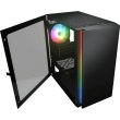 Корпус ігровий Cougar Purity RGB, mini-ITX/MicroATX, без блоку живлення, 1x120мм ARGB, скляне вікно, чорний