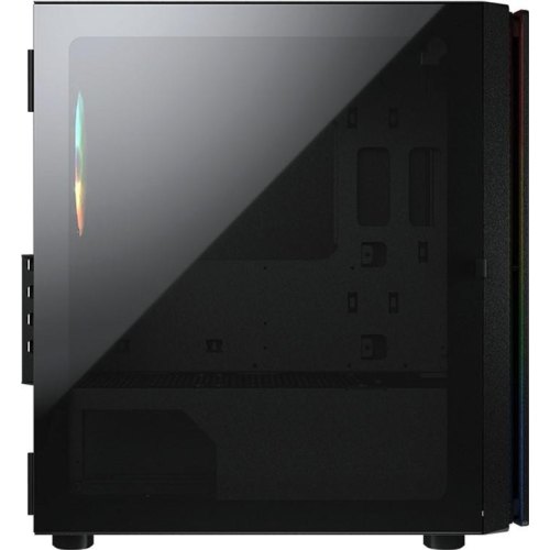 Корпус ігровий Cougar Purity RGB, mini-ITX/MicroATX, без блоку живлення, 1x120мм ARGB, скляне вікно, чорний