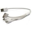 Кабель універсальний PowerPlant, USB 2.0 Type-A(M) - MiniUSB/MicroUSB/Lightning/I-Pod, 0.3м