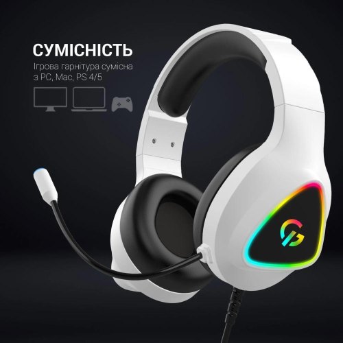 Гарнітура дротова GamePro HS615 White