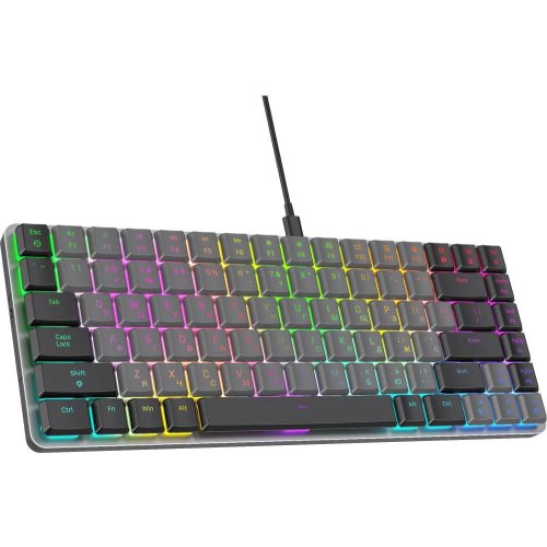 Клавіатура дротова GamePro MK141R, Red Swich, Low Profile, RGB, USB, Dark Gray