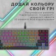 Клавіатура дротова GamePro MK141R, Red Swich, Low Profile, RGB, USB, Dark Gray