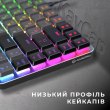 Клавіатура дротова GamePro MK141R, Red Swich, Low Profile, RGB, USB, Dark Gray