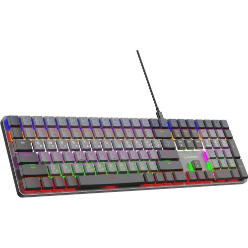 Клавіатура дротова GamePro MK145R, Red Swich, Low Profile, USB, Dark Gray