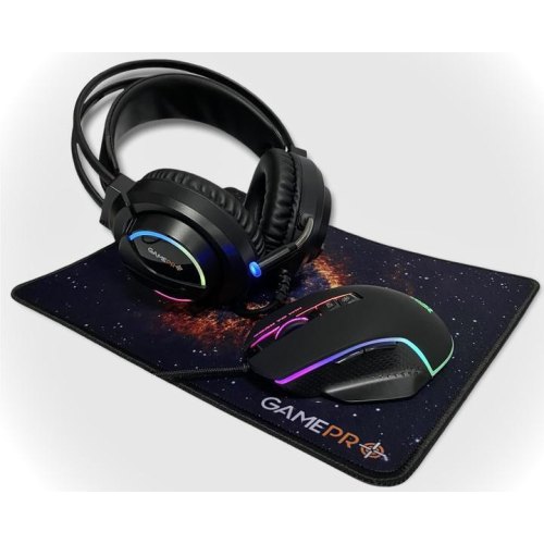 Комплект дротовий, ігровий GamePro GS890 Combo, миша, ігрова поверхня, гарнітура