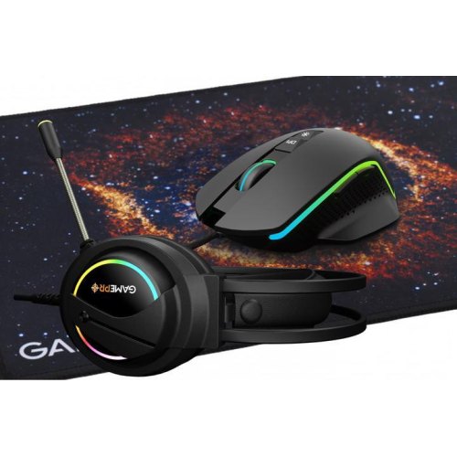 Комплект дротовий, ігровий GamePro GS890 Combo, миша, ігрова поверхня, гарнітура