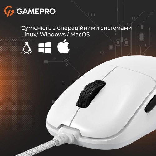 Миша дротова GamePro GM690W White