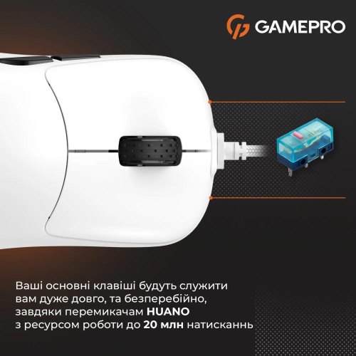 Миша дротова GamePro GM690W White