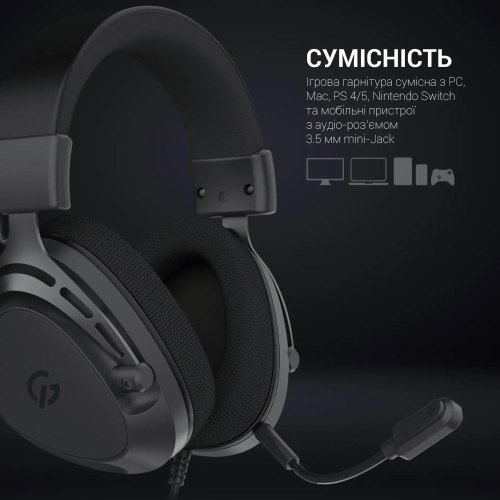 Гарнітура дротова GamePro HS766 Black