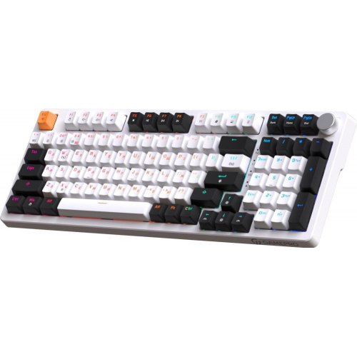Клавіатура дротова GamePro MK170W, Hot-Swap, Red Swich, RGB, USB, UA, White