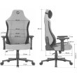 Крісло геймерське GamePro GC715DG Dark Gray